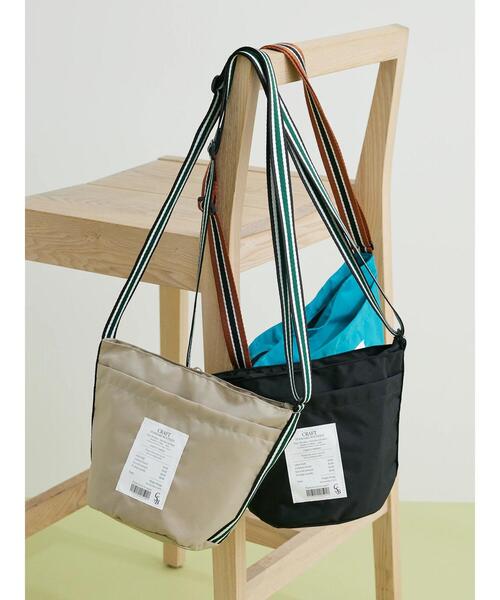 CRAFT STANDARD BOUTIQUE（クラフトスタンダードブティック）の「Receiptラインベルトショルダーバッグ（トートバッグ・レディース・ブルー/ブラック/グレイッシュベージュ・FREE）」の5枚目の写真