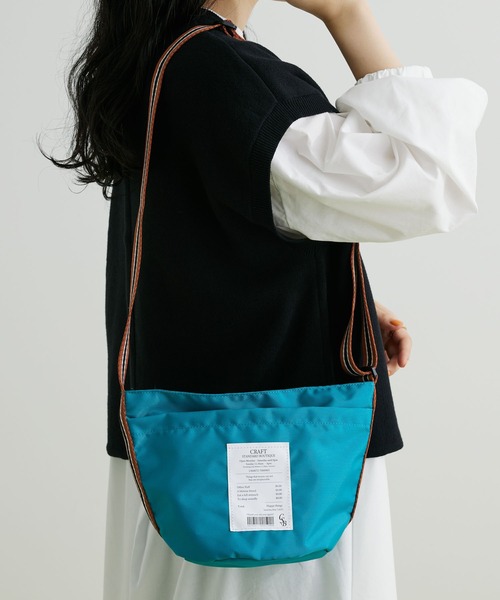 CRAFT STANDARD BOUTIQUE（クラフトスタンダードブティック）の「Receiptラインベルトショルダーバッグ（トートバッグ・レディース・ブルー/ブラック/グレイッシュベージュ・FREE）」の3枚目の写真