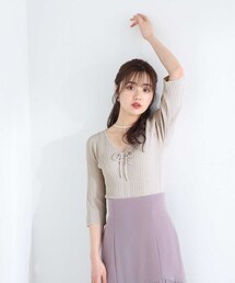 PROPORTION BODY DRESSING | フロントリボンニット / 1213170409(ニット/セーター)