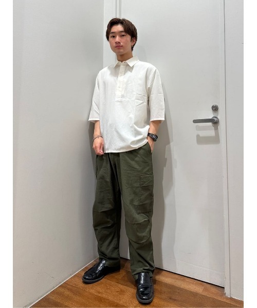 BACK NUMBER（バックナンバー）の「【BACK NUMBER】サラサラリネン混プルオーバー（シャツ/ブラウス・メンズ・ホワイト/ネイビー・XL/M/L）」の17枚目の写真