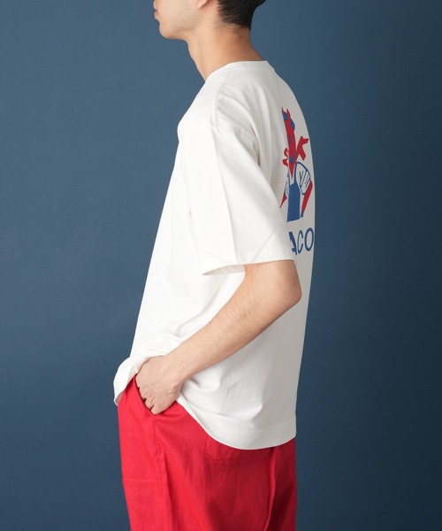 GEVACO(ゲバコ)の「【GEVACO / ゲバコ】ロゴバックプリントショートスリーブTEE(Tシャツ/カットソー・メンズ・ブラック/ベージュ/ホワイト・MEDIUM/LARGE)」の5枚目の写真