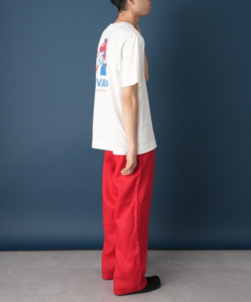 GEVACO(ゲバコ)の「【GEVACO / ゲバコ】ロゴバックプリントショートスリーブTEE(Tシャツ/カットソー・メンズ・ブラック/ベージュ/ホワイト・MEDIUM/LARGE)」の8枚目の写真