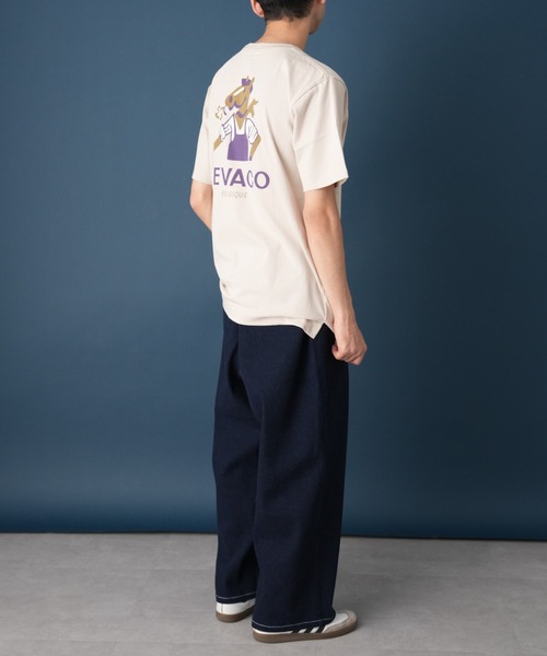 GEVACO(ゲバコ)の「【GEVACO / ゲバコ】ロゴバックプリントショートスリーブTEE(Tシャツ/カットソー・メンズ・ブラック/ベージュ/ホワイト・MEDIUM/LARGE)」の16枚目の写真