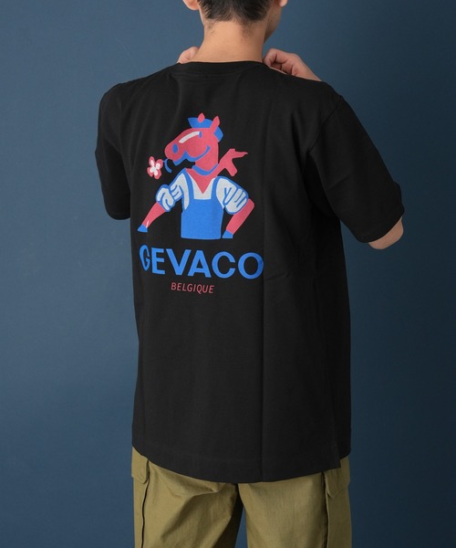 GEVACO(ゲバコ)の「【GEVACO / ゲバコ】ロゴバックプリントショートスリーブTEE(Tシャツ/カットソー・メンズ・ブラック/ベージュ/ホワイト・MEDIUM/LARGE)」の20枚目の写真