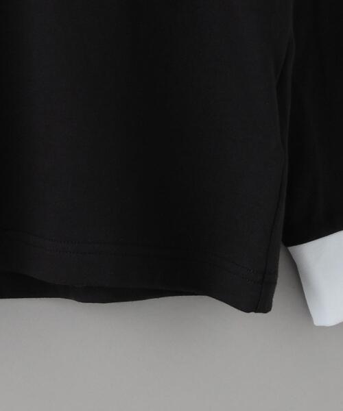 adidas Originals（アディダスオリジナルス）の「＜adidas Originals＞ 3-STRIPES LONG SLEEVE T/カットソー（Tシャツ/カットソー・メンズ・ホワイト/ブラック・XL/L/M）」の6枚目の写真