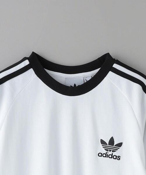 adidas Originals（アディダスオリジナルス）の「＜adidas Originals＞ 3-STRIPES LONG SLEEVE T/カットソー（Tシャツ/カットソー・メンズ・ホワイト/ブラック・XL/L/M）」の10枚目の写真