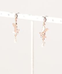 GGD SELECT（ジージーディー　セレクト）の「蝶とくり抜き蝶のチタンピアス ピンクゴールド[ACCACC]（ピアス（両耳用））」