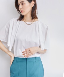 ROPE' | 【洗える・清涼感】クリア天竺フレアスリーブカットソー(Tシャツ/カットソー)