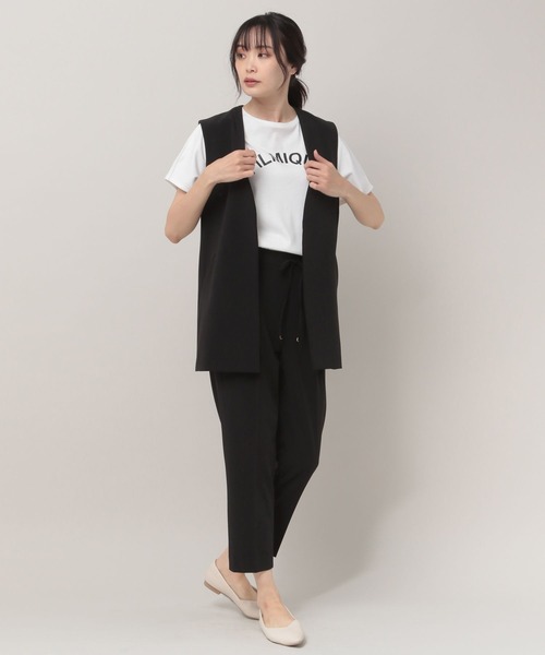 Elura(エルーラ)の「サマ見えリラックスロゴTシャツ(Tシャツ/カットソー・レディース・グレー/ホワイト/ブラック/ホワイト系その他6・MEDIUM/LARGE/SMALL)」の14枚目の写真