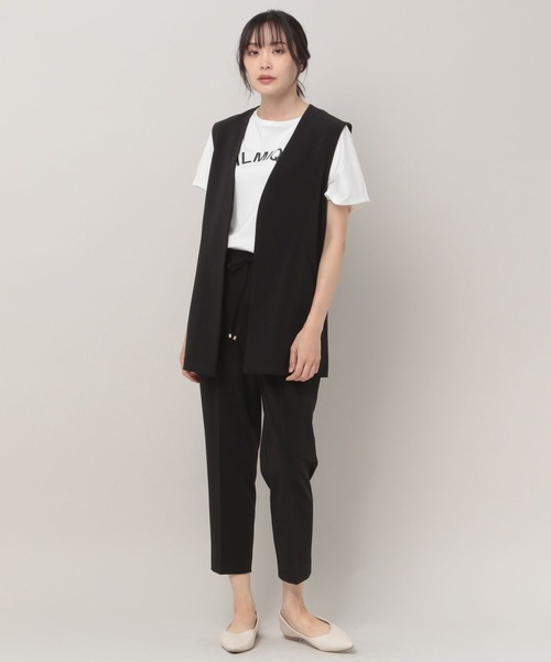 Elura(エルーラ)の「サマ見えリラックスロゴTシャツ(Tシャツ/カットソー・レディース・グレー/ホワイト/ブラック/ホワイト系その他6・MEDIUM/LARGE/SMALL)」の5枚目の写真