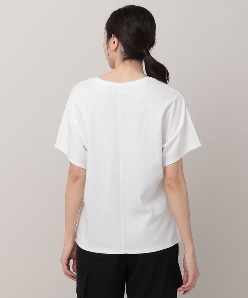 Elura(エルーラ)の「サマ見えリラックスロゴTシャツ(Tシャツ/カットソー・レディース・グレー/ホワイト/ブラック/ホワイト系その他6・MEDIUM/LARGE/SMALL)」の21枚目の写真