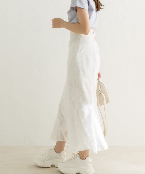 OLIVE des OLIVE（オリーブデオリーブ）の「後ろバックルマーメイドスカート　1031010310（スカート・レディース・ピンク/ホワイト/オフホワイト/ブラック・FREE）」の9枚目の写真