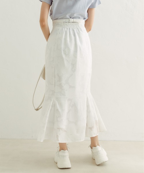 OLIVE des OLIVE（オリーブデオリーブ）の「後ろバックルマーメイドスカート　1031010310（スカート・レディース・ピンク/ホワイト/オフホワイト/ブラック・FREE）」の10枚目の写真