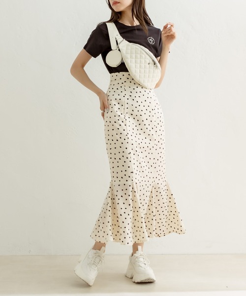 OLIVE des OLIVE（オリーブデオリーブ）の「後ろバックルマーメイドスカート　1031010310（スカート・レディース・ピンク/ホワイト/オフホワイト/ブラック・FREE）」の11枚目の写真