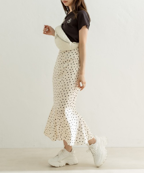 OLIVE des OLIVE（オリーブデオリーブ）の「後ろバックルマーメイドスカート　1031010310（スカート・レディース・ピンク/ホワイト/オフホワイト/ブラック・FREE）」の12枚目の写真