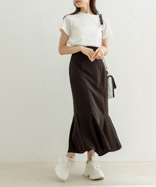 OLIVE des OLIVE（オリーブデオリーブ）の「後ろバックルマーメイドスカート　1031010310（スカート・レディース・ピンク/ホワイト/オフホワイト/ブラック・FREE）」の17枚目の写真