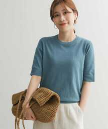 URBAN RESEARCH DOORS | ハイツイストコットンハーフスリーブKNIT(ニット/セーター)