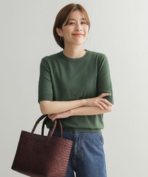 URBAN RESEARCH DOORS | ハイツイストコットンハーフスリーブKNIT(ニット/セーター)