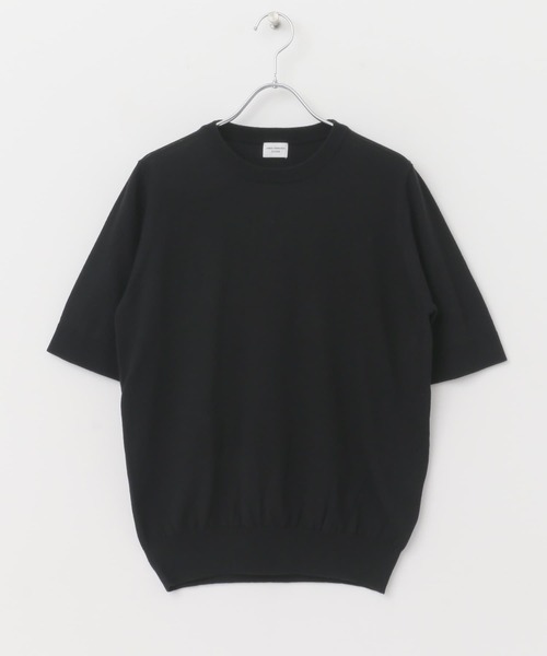 URBAN RESEARCH DOORS - ハイツイストコットンハーフスリーブニット セール】ハイツイストコットンハーフスリーブKNIT（ニット