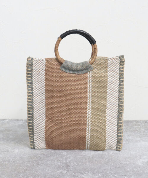 fredy emue（フレディエミュ）の「【TARANGO/タランゴ】 マルテフラットスクエアトート（トートバッグ・レディース・オレンジ系その他/ブラック・FREE）」の5枚目の写真