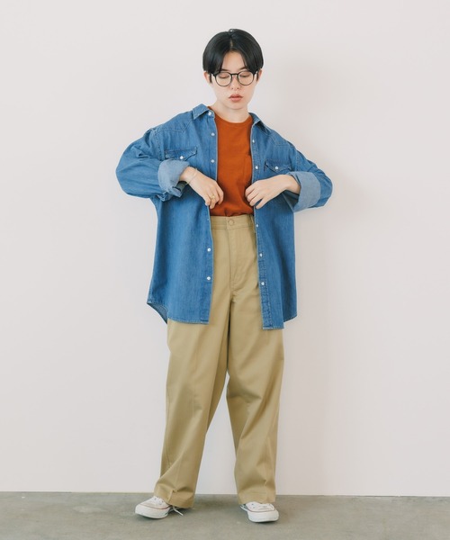 Levi's（リーバイス）の「LEVI'S/リーバイス CLASSIC WESTERN STANDARD L/S SHIRTS シャツ ダンガリーシャツ（シャツ/ブラウス・メンズ・ライトブルー/インディゴブルー・L/M/S）」の13枚目の写真