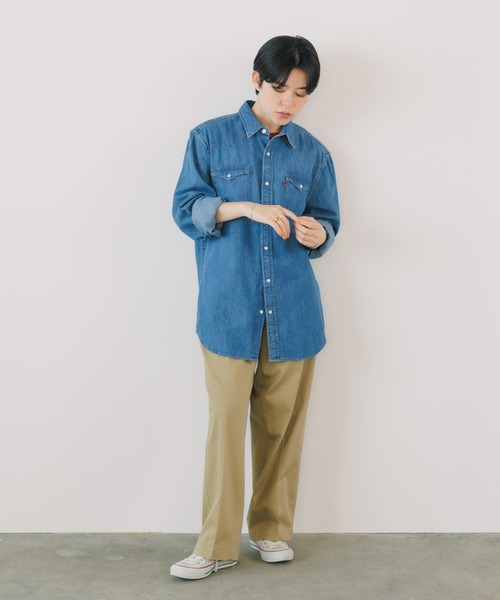 Levi's（リーバイス）の「LEVI'S/リーバイス CLASSIC WESTERN STANDARD L/S SHIRTS シャツ ダンガリーシャツ（シャツ/ブラウス・メンズ・ライトブルー/インディゴブルー・L/M/S）」の12枚目の写真