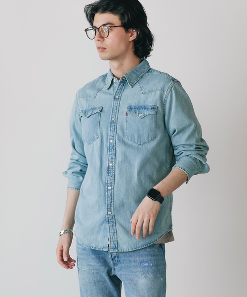 Levi's（リーバイス）の「LEVI'S/リーバイス CLASSIC WESTERN STANDARD L/S SHIRTS シャツ ダンガリーシャツ（シャツ/ブラウス・メンズ・ライトブルー/インディゴブルー・L/M/S）」の15枚目の写真