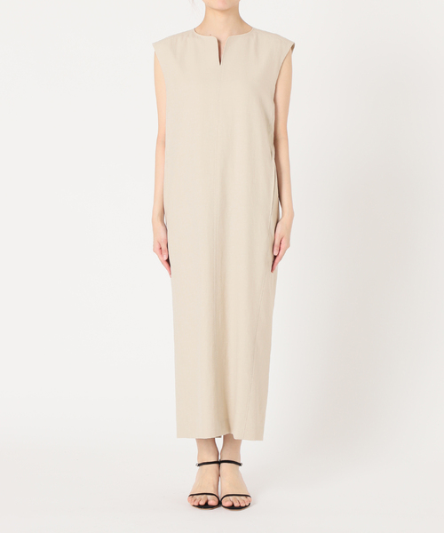 La TOTALITE（ラトータリテ）の「麻混ツイルコクーンワンピース（ワンピース・レディース・グリーン/ベージュ/ネイビー・FREE）」の20枚目の写真