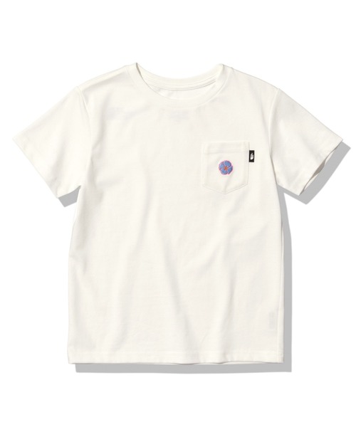 THE NORTH FACE(ザノースフェイス)の「THE NORTH FACE S/S Pocket Tee NTJ32363(Tシャツ/カットソー・キッズ・ベージュ/ブラック/ホワイト・120/100/110/150/130/140)」の1枚目の写真