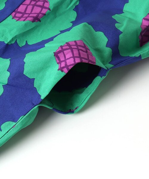 BREEZE（ブリーズ）の「【カラフル/花柄・ストラップ】総柄フレアワンピース（ワンピース・キッズ・ブラック/ブルー/オフホワイト/サックスブルー/オレンジ/ピンク/ダークブラウン・130/140/90/110/80/100/120）」の10枚目の写真