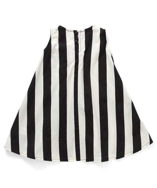 BREEZE（ブリーズ）の「【カラフル/花柄・ストラップ】総柄フレアワンピース（ワンピース・キッズ・ブラック/ブルー/オフホワイト/サックスブルー/オレンジ/ピンク/ダークブラウン・130/140/90/110/80/100/120）」の15枚目の写真