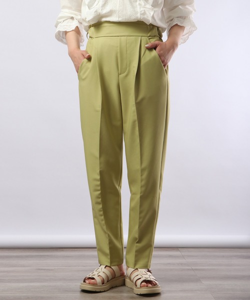 22ss sono ターコイズ　アヴェイルパンツ　テーパードパンツ セールSaltarse TRタックテーパードパンツ（スラックス）｜FUNALIVE