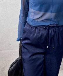 サテンジョガーパンツ