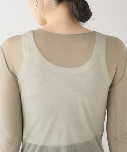 GABRIELA COLL GARMENTS♡シアートップス セール】【GABRIELA COLL GARMENTS】 SHEER JERSEY トップス（T