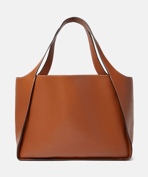 STELLA McCARTNEY（ステラマッカートニー）の「Stella Logo Grainy Studded Tote Bag / ステラロゴ グレイン スタッズ トートバッグ（トートバッグ・レディース・ブラウン系その他・ONE SIZE）」の2枚目の写真