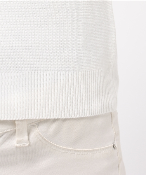 NATURAL BEAUTY BASIC（ナチュラルビューティーベーシック）の「ミラノリブニット（ニット/セーター・レディース・グレー/ホワイト系その他/カーキ・MEDIUM）」の9枚目の写真