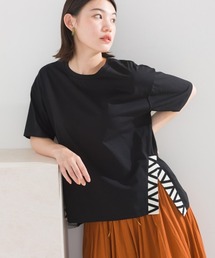 COTTONサイドニット切替プルオーバー