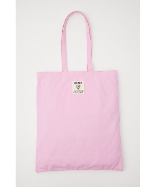RODEO CROWNS WIDE BOWL（ロデオクラウンズワイドボウル）の「Ryu Ambe TOTE（トートバッグ・レディース・オフホワイト/ターコイズブルー/ライトパープル・FREE）」の6枚目の写真