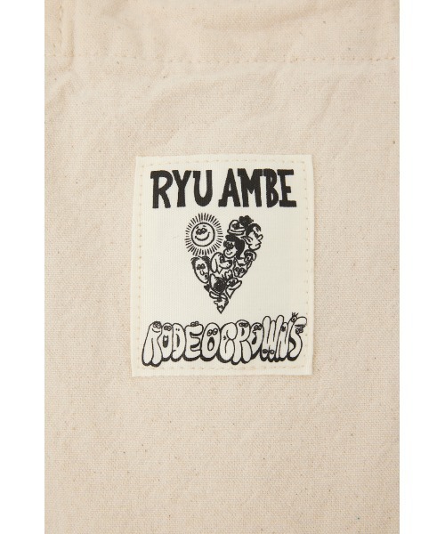 RODEO CROWNS WIDE BOWL（ロデオクラウンズワイドボウル）の「Ryu Ambe TOTE（トートバッグ・レディース・オフホワイト/ターコイズブルー/ライトパープル・FREE）」の13枚目の写真