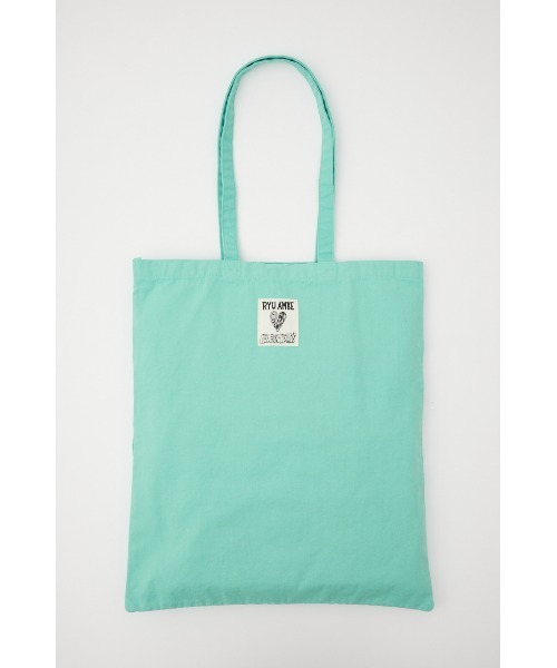 RODEO CROWNS WIDE BOWL（ロデオクラウンズワイドボウル）の「Ryu Ambe TOTE（トートバッグ・レディース・オフホワイト/ターコイズブルー/ライトパープル・FREE）」の19枚目の写真