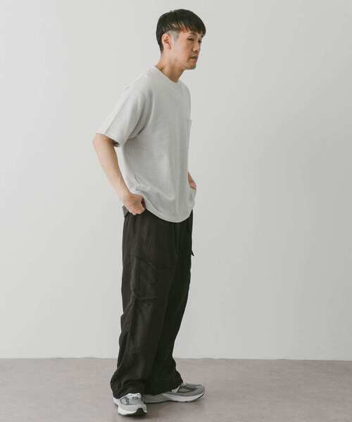 URBAN RESEARCH DOORS（アーバンリサーチドアーズ）の「ダブルフェイスクルーネックショートスリーブTシャツ（Tシャツ/カットソー・メンズ・ネイビー/グレー系その他/ベージュ系その他/グリーン・MEDIUM/LARGE）」の21枚目の写真