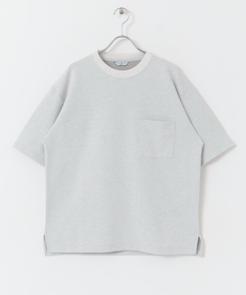 URBAN RESEARCH DOORS（アーバンリサーチドアーズ）の「ダブルフェイスクルーネックショートスリーブTシャツ（Tシャツ/カットソー・メンズ・ネイビー/グレー系その他/ベージュ系その他/グリーン・MEDIUM/LARGE）」の7枚目の写真