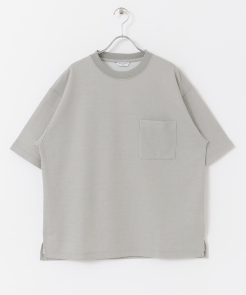 URBAN RESEARCH DOORS（アーバンリサーチドアーズ）の「ダブルフェイスクルーネックショートスリーブTシャツ（Tシャツ/カットソー・メンズ・ネイビー/グレー系その他/ベージュ系その他/グリーン・MEDIUM/LARGE）」の8枚目の写真