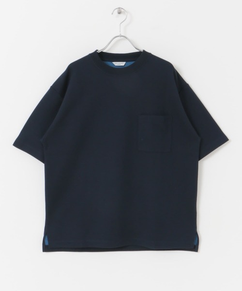 URBAN RESEARCH DOORS（アーバンリサーチドアーズ）の「ダブルフェイスクルーネックショートスリーブTシャツ（Tシャツ/カットソー・メンズ・ネイビー/グレー系その他/ベージュ系その他/グリーン・MEDIUM/LARGE）」の10枚目の写真