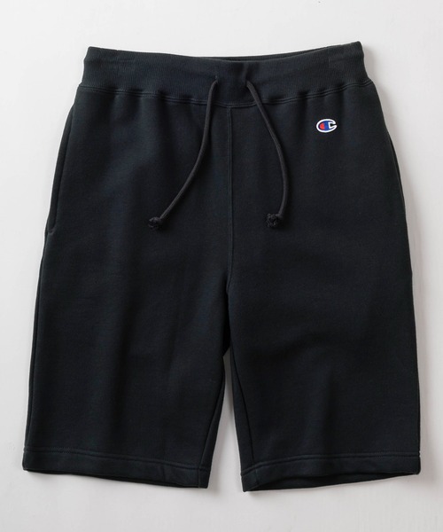 Champion（チャンピオン）の「【Champion/チャンピオン】ワンポイントロゴ ワッペンデザイン 裏毛スウェット生地 ショーツ/ショートパンツ（スウェットパンツ・メンズ・ブラック/ネイビー/グレー/サンドベージュ・M/L/XL）」の6枚目の写真
