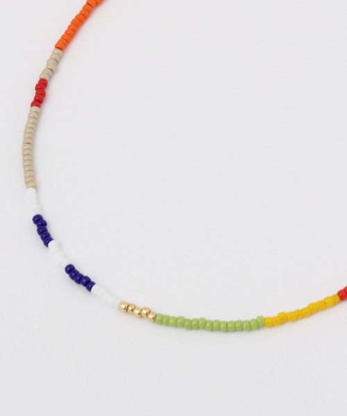 BAYFLOW（ベイフロー）の「マルチビーズアンクレット（ブレスレット・メンズ・その他1/ブラック・FREE）」の4枚目の写真