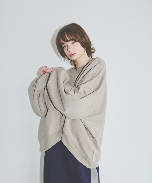 AIC.（エーアイシー）の「2WAY裏起毛カシュクールビッグトレーナー
