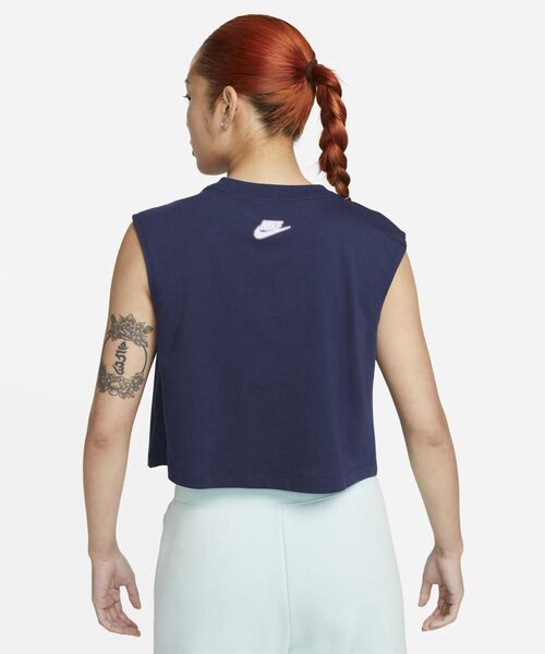 NIKE（ナイキ）の「ナイキ スポーツウェア ウィメンズ タンクトップ / Nike Sportswear Women's Tank（タンクトップ・レディース・ネイビー/ホワイト/ブラック・2XL/L/M/XL/S/XS）」の13枚目の写真