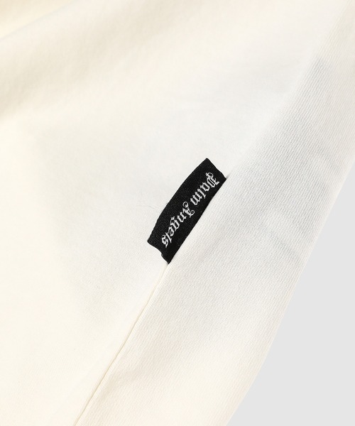 Palm Angels(パームエンジェルス)の「BURNING MONOGRAM TEE(Tシャツ/カットソー・メンズ・ホワイト×ゴールド・L/M)」の4枚目の写真
