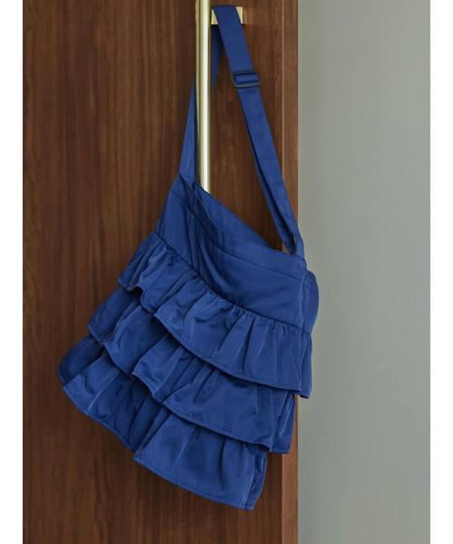 AMERICAN HOLIC(アメリカンホリック)の「フリルティアードBAG(エコバッグ/サブバッグ・レディース・カーキ/ブラック/ブルー・FREE)」の3枚目の写真